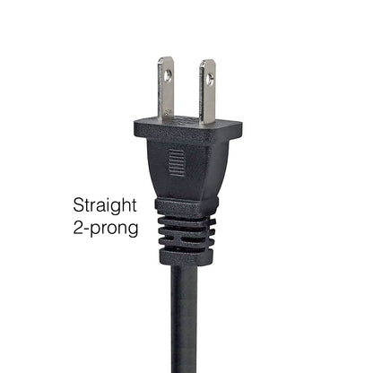 AC Power Cable / Cord | 6 FT - C7 Straight Figure 8 Polarized to 2 Prong Male | 389G202A15NHLD / 389G202A15NJRB