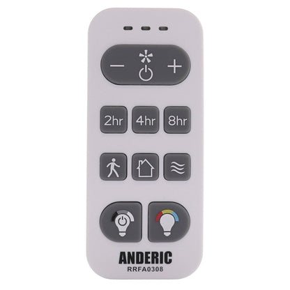Anderic RRFA0308 Ceiling fan Remote Control for Harbor Breeze Boltz III, Mac III, Reverdy, Flanagan III, and Crestwell Fans - A25-FA0188A