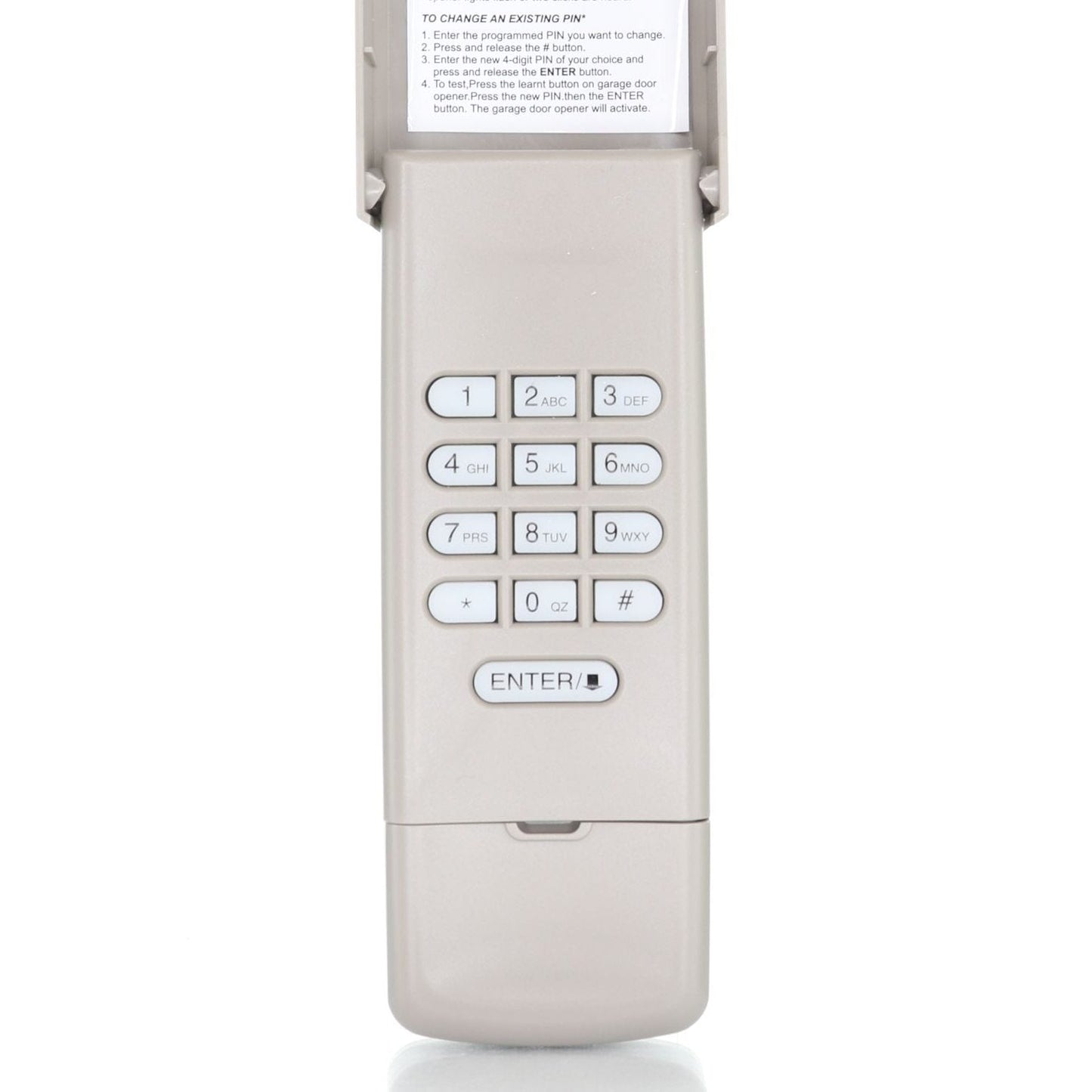Anderic 877MAX Replacement Keypad Garage Door Opener Remote Control for Purple Yellow Green Red Orange Learning Button
