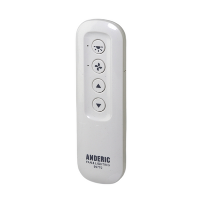 Anderic 99770 Ceiling Fan Remote Control for Hunter & Fanimation Fans | 434 MHz | Light Dimming - 99770