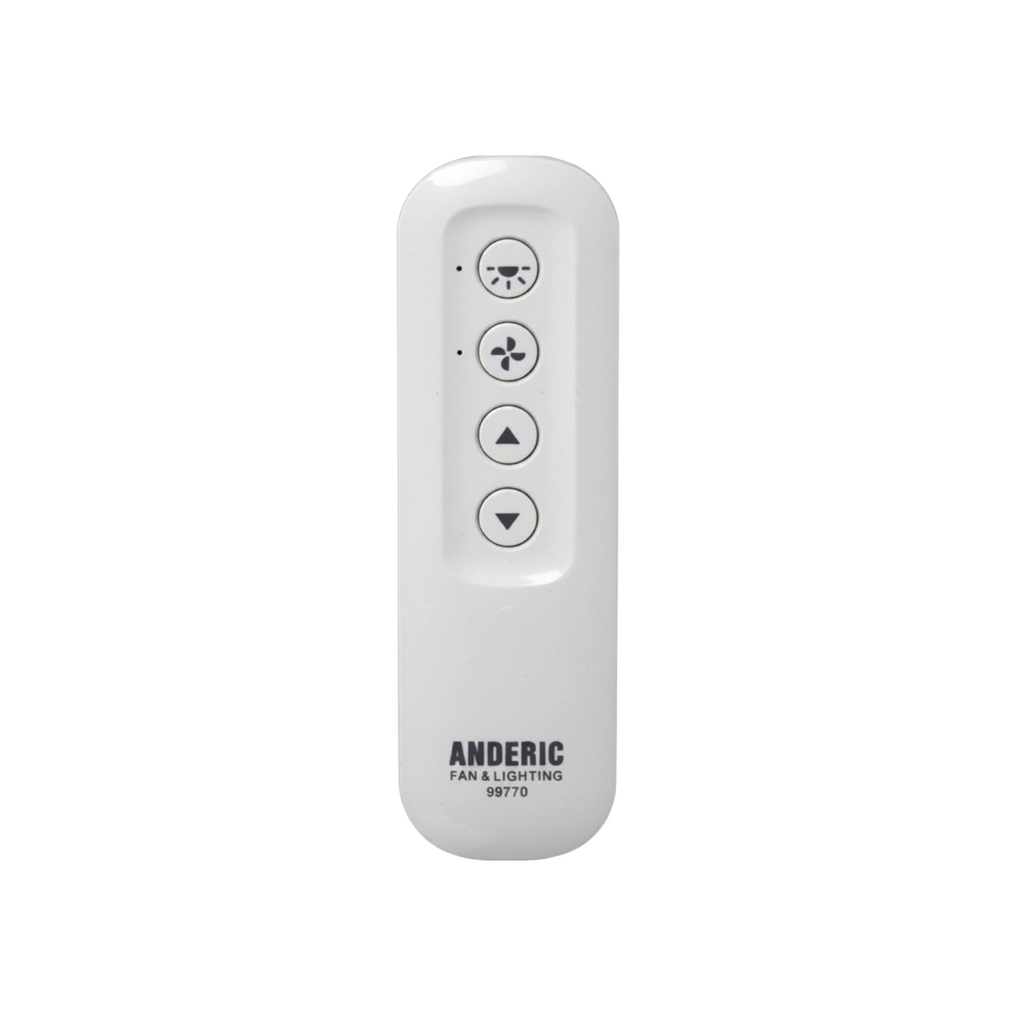 Anderic 99770 Ceiling Fan Remote Control for Hunter & Fanimation Fans | 434 MHz | Light Dimming - 99770