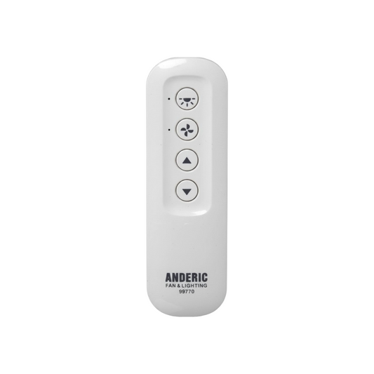 Anderic 99770 Ceiling Fan Remote Control for Hunter & Fanimation Fans | 434 MHz | Light Dimming - 99770