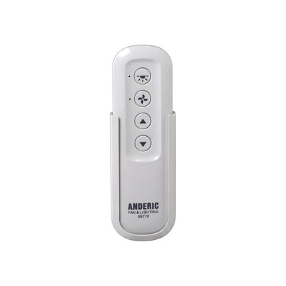 Anderic 99770 Ceiling Fan Remote Control for Hunter & Fanimation Fans | 434 MHz | Light Dimming - 99770