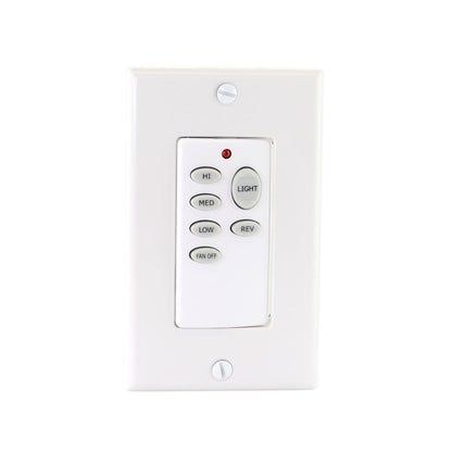Anderic CHQ9051T Wireless Wall Switch Ceiling Fan Remote Control for 3-Speed Fans with Up & Down Light and Reverse Keys