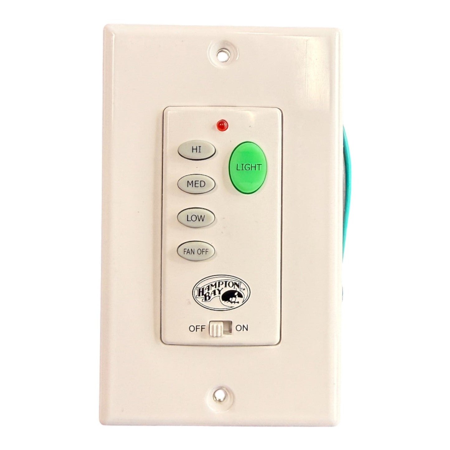 Hampton Bay Universal 3-Speed Wall Plate Remote control Ceiling fan Kit | UC9050H Remote | UC7067RYAI Receiver - 1000408143