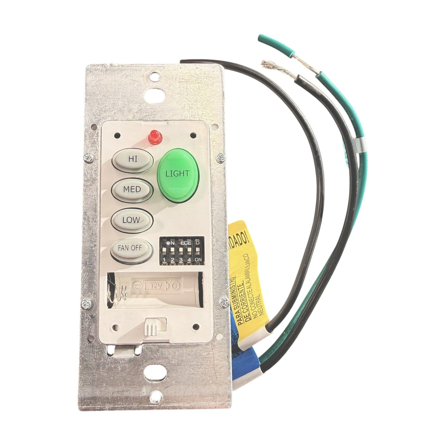 Hampton Bay Universal 3-Speed Wall Plate Remote control Ceiling fan Kit | UC9050H Remote | UC7067RYAI Receiver - 1000408143