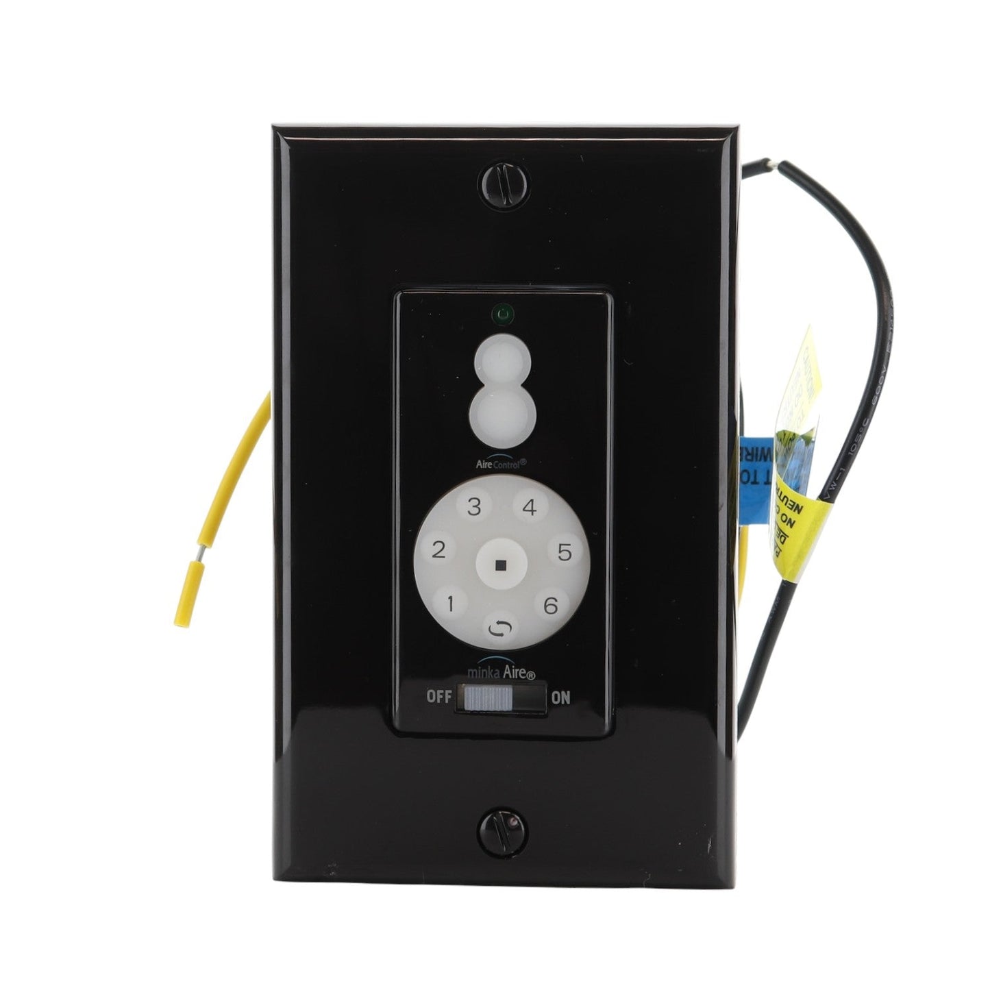 Minka-Aire WC1000 AireControl 6-Speed Wall Mount Ceiling Fan Remote Control | Up/Down Light | Dimming | For/Rev - WC1000