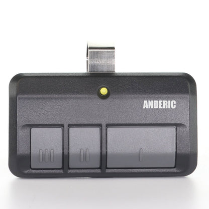 Anderic 893LM 953ESTD Replacement Three Button Garage Door Opener Remote Control for Chamberlain, Liftmaster, and Craftsman with Yellow Learn Button