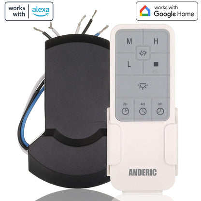 Harbor Breeze 4L000013680 Remote and Receiver Kit for Elmhurst 52-in Ceiling Fan | FansIO App & Voice Control - 2AQZU-18007