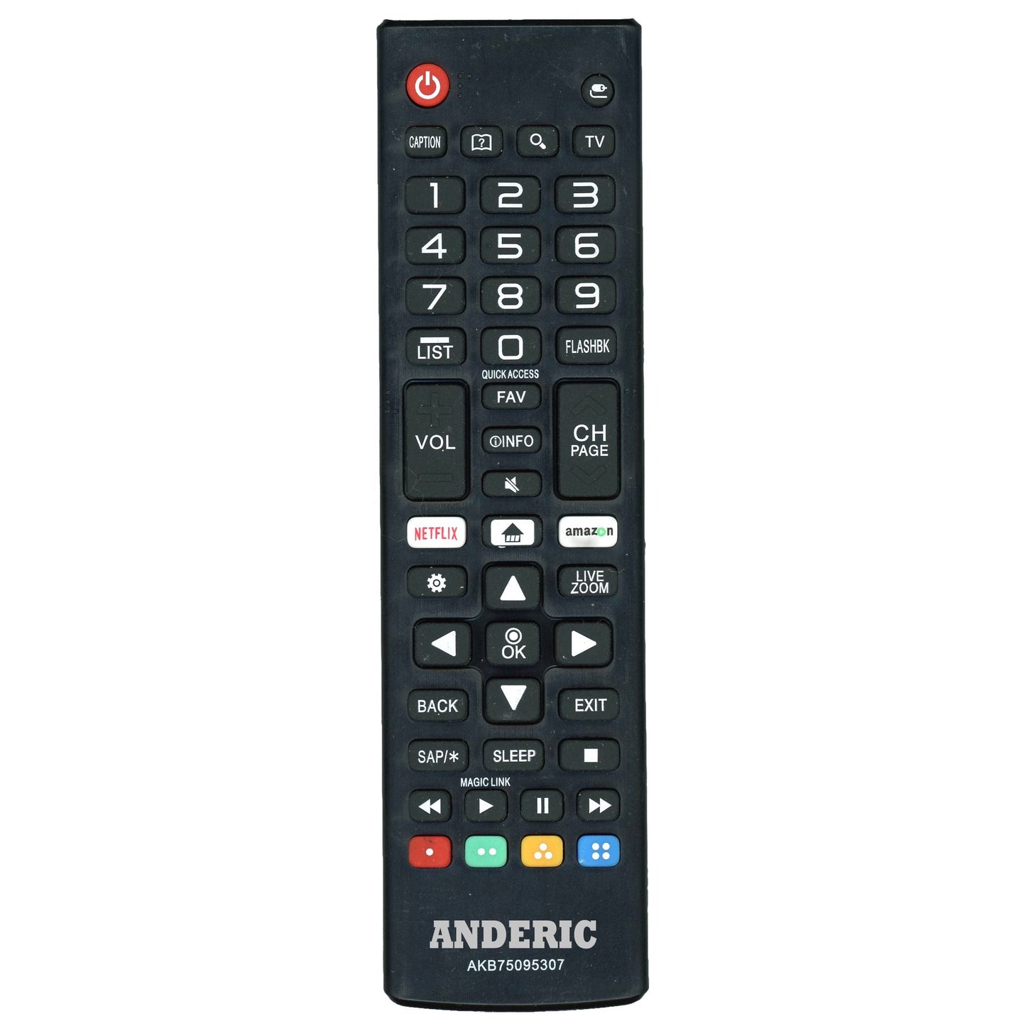 Anderic AKB75095307 Replacement TV Remote Control for LG
