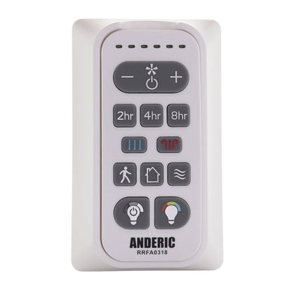 Anderic RRFA0318 Ceiling Fan Remote Control for Harbor Breeze FA0198 | Arbormere 60-in  | Queensdale 60-in | Outermark 60-in - A25-FA0198A